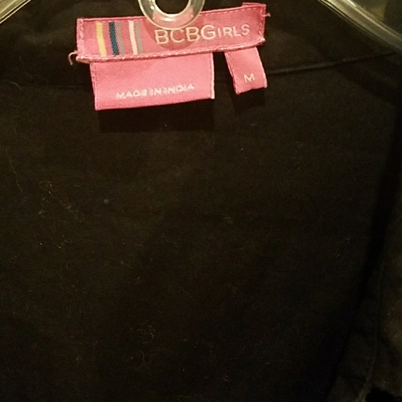 BCBGirls button down shirt black with Skull M - Picture 4 of 6